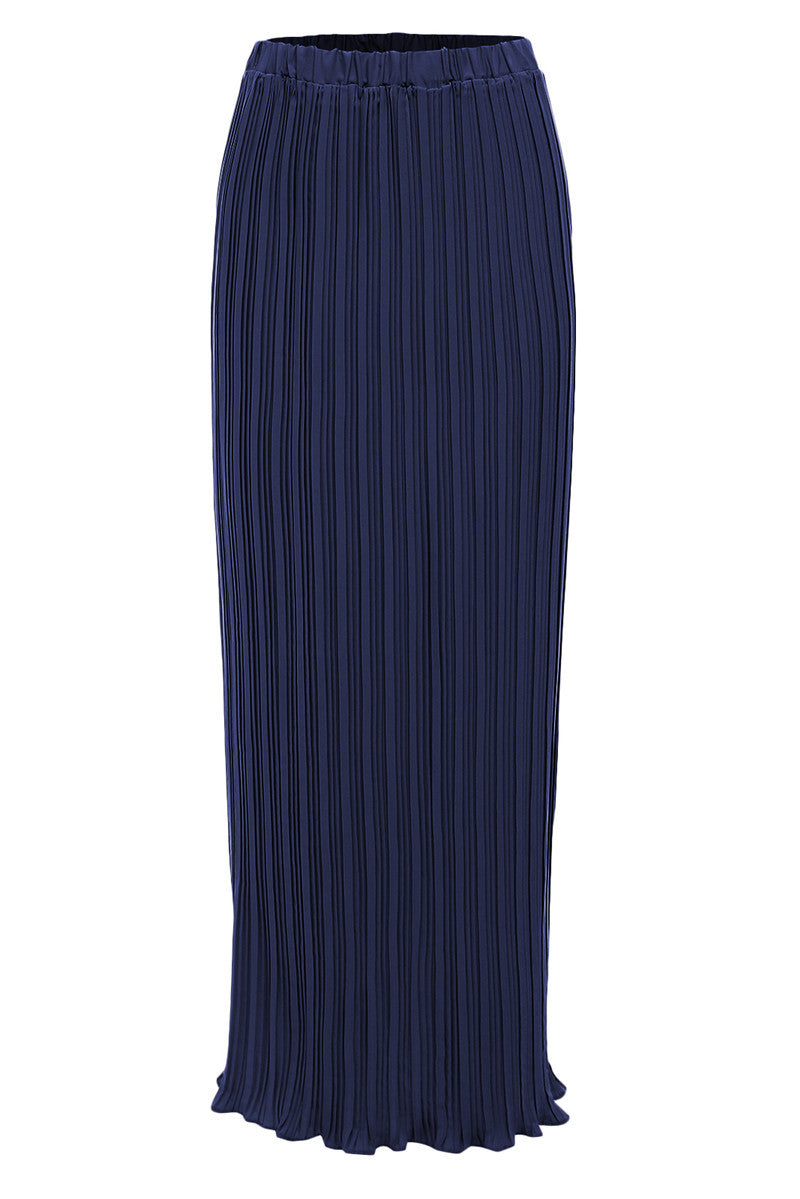 Pleated Maxi Skirt