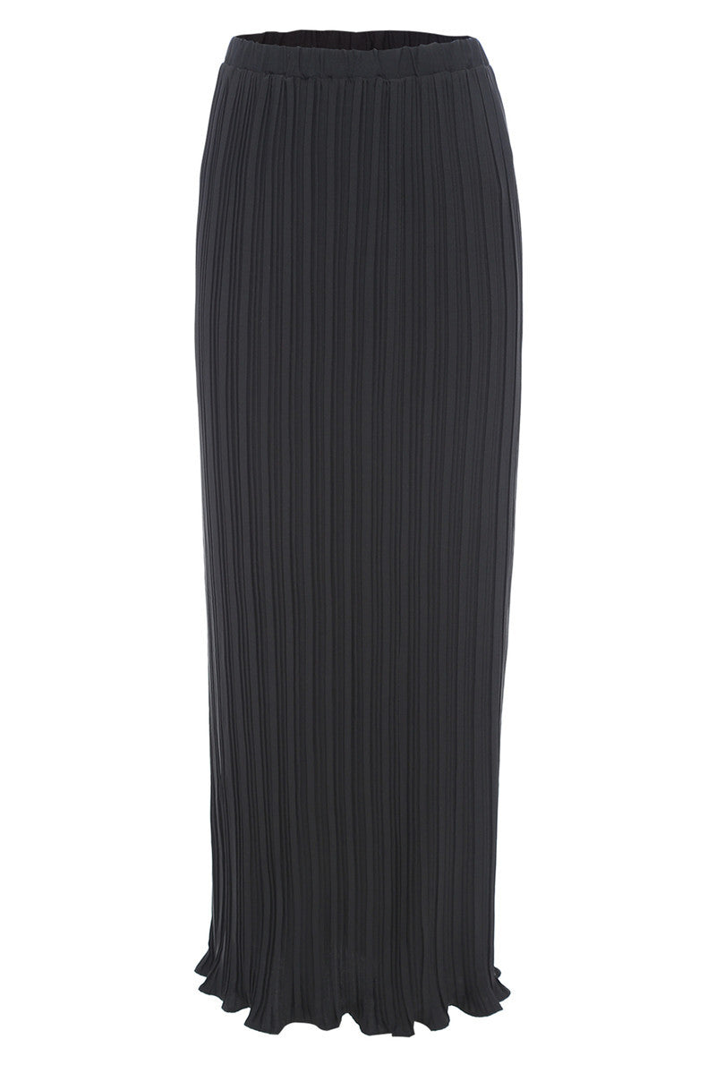 Pleated Maxi Skirt