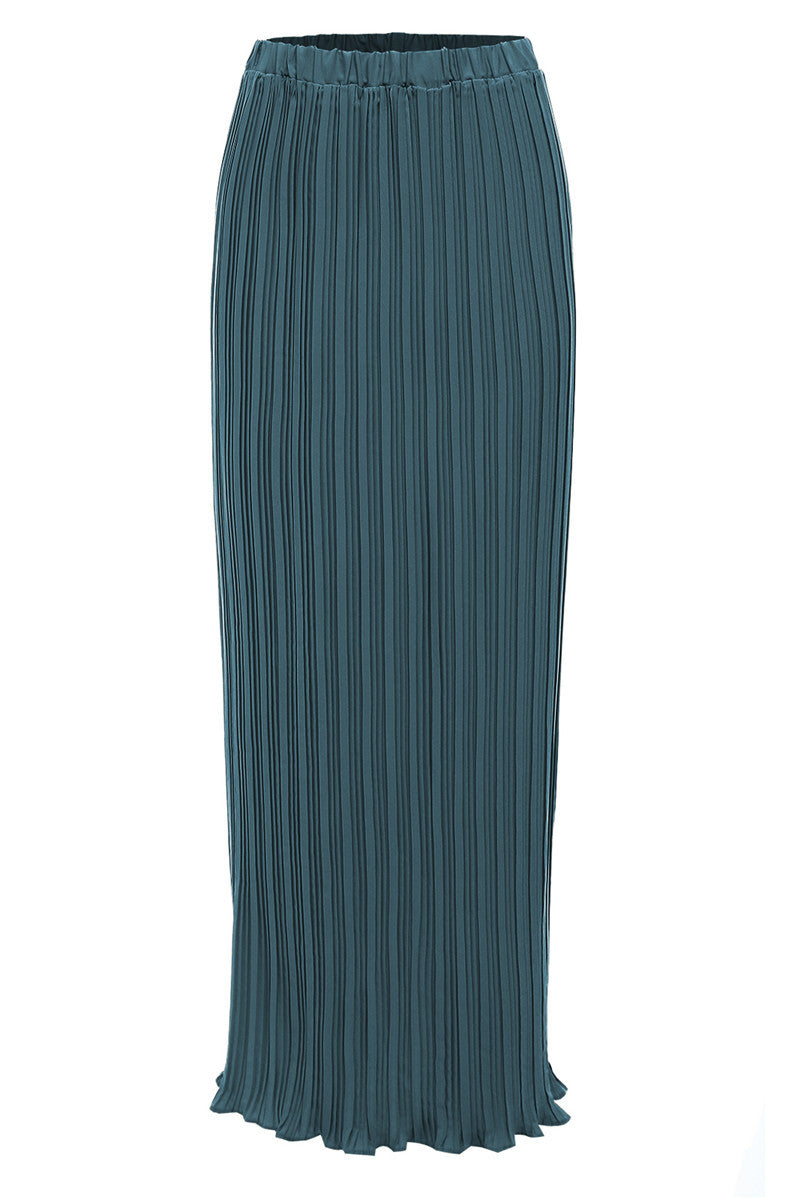 Pleated Maxi Skirt